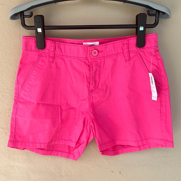 Old Navy Other - Old Navy Girls Pink Chino Style Shorts Size 14 Adjustable Waist 4'' Inch Inseam